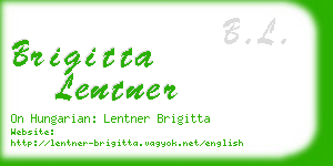 brigitta lentner business card